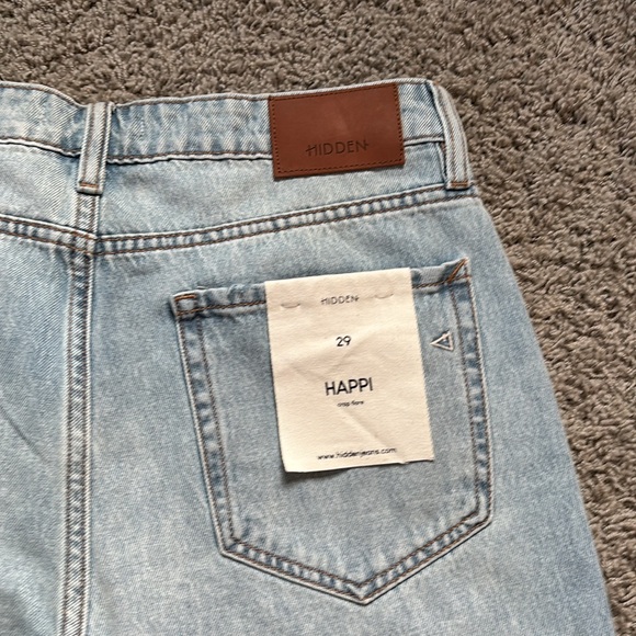 Hidden Happi Jeans Destructed Frayed Hem Flare - Picture 13 of 14